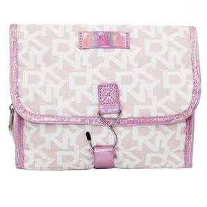 NEW  DKNY Portable Toiletry Cosmetic Travel Bag Makeup Organizer Storage Pouch